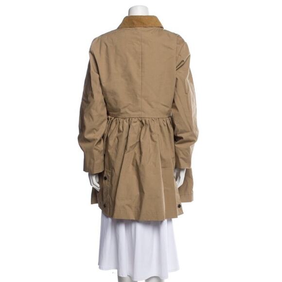 Red Valentino Neutral Tan Knee Length Coat Size 10 - Picture 3 of 3